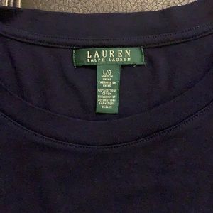 Women’s Large Navy Blue Short Sleeve Top Ralph Lauren